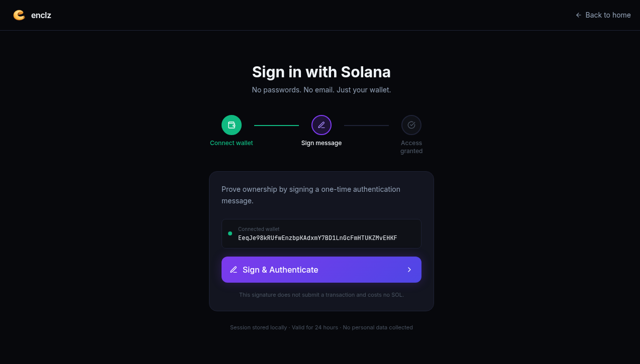 Sign and authenticate prompt